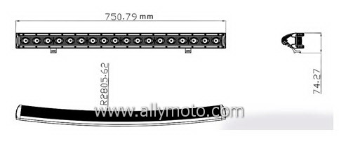 90 W LED Light Bar 2061